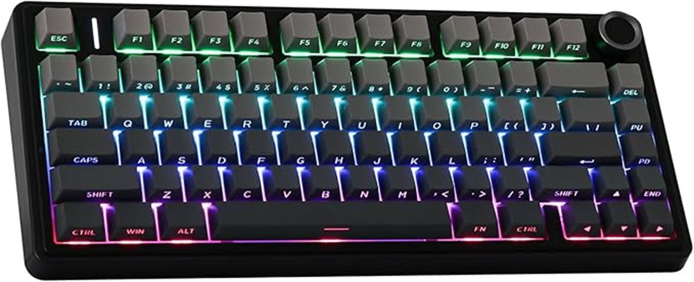 black gradient gasket keyboard