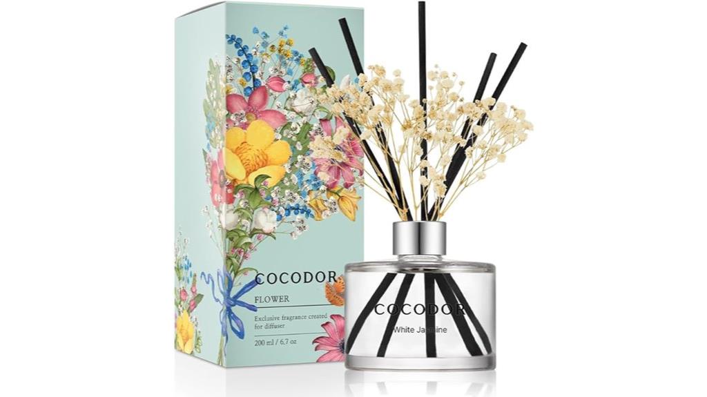 flower scented reed diffuser