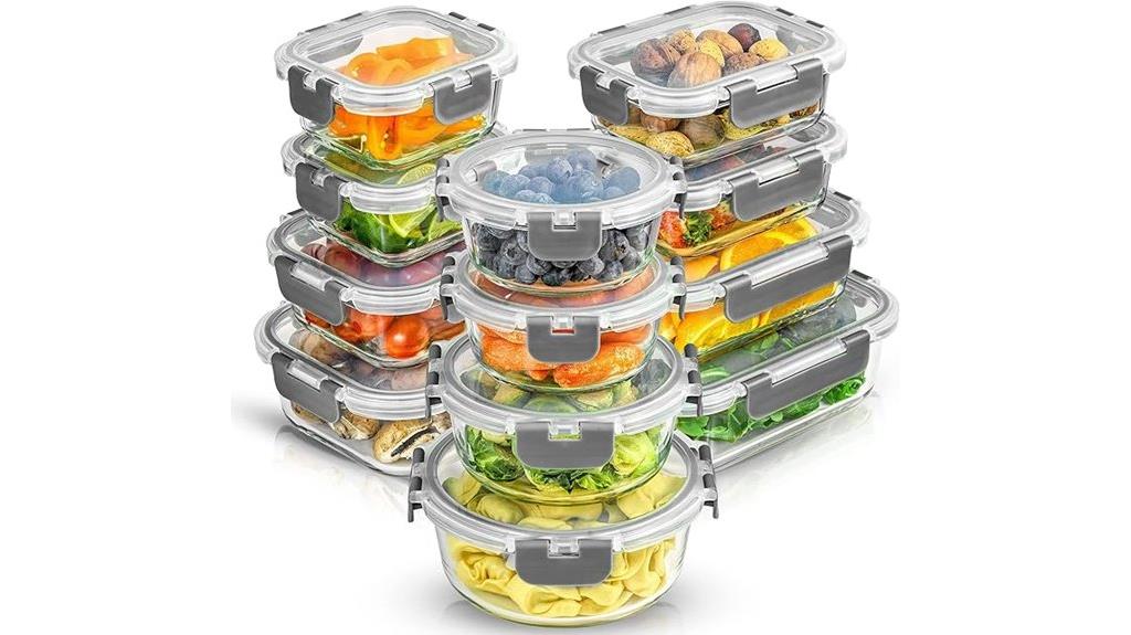 glass food storage set