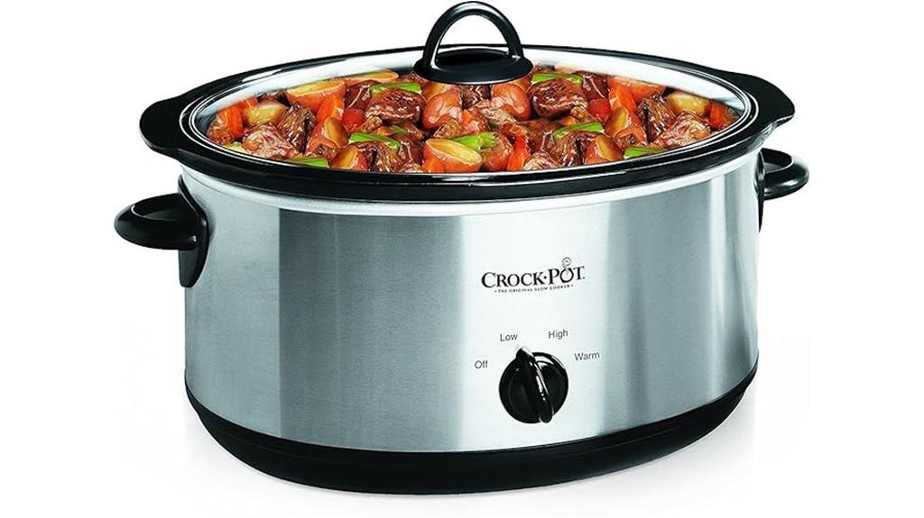 large oval manual slow cooker