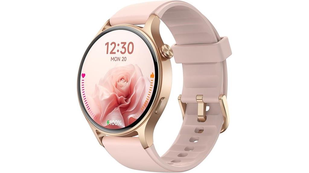 women s fitness smartwatch with touchscreen