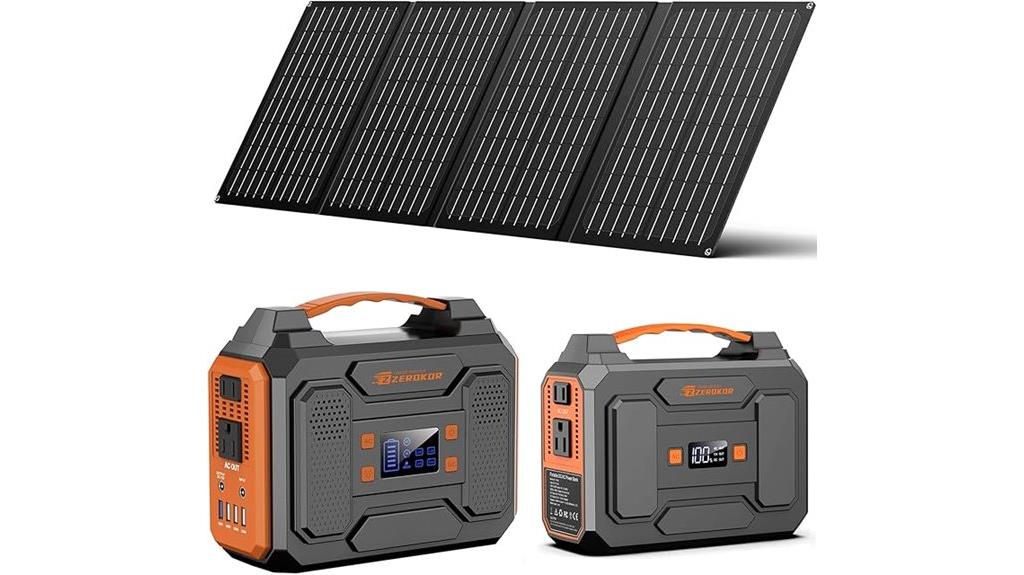 300w portable solar generator