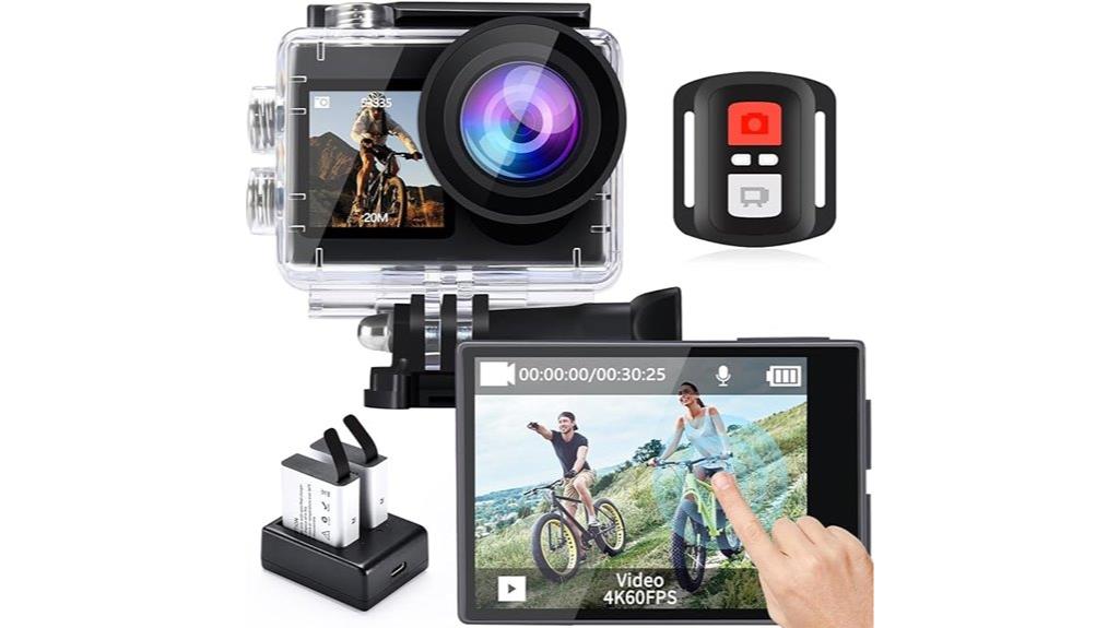 4k 60fps waterproof camera