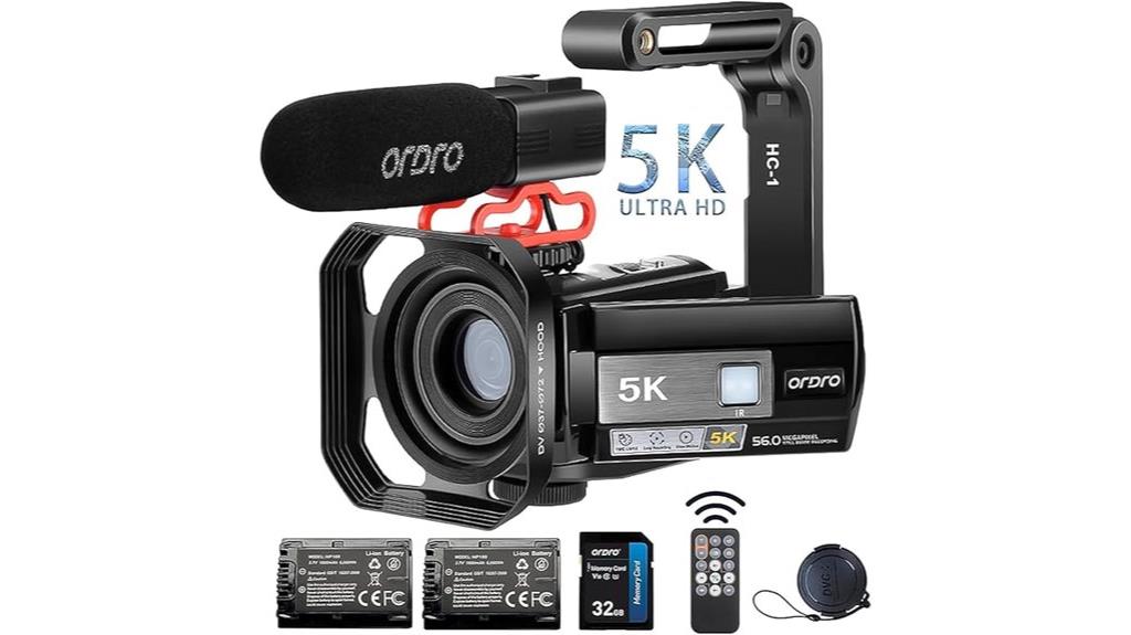 5k video camcorder model