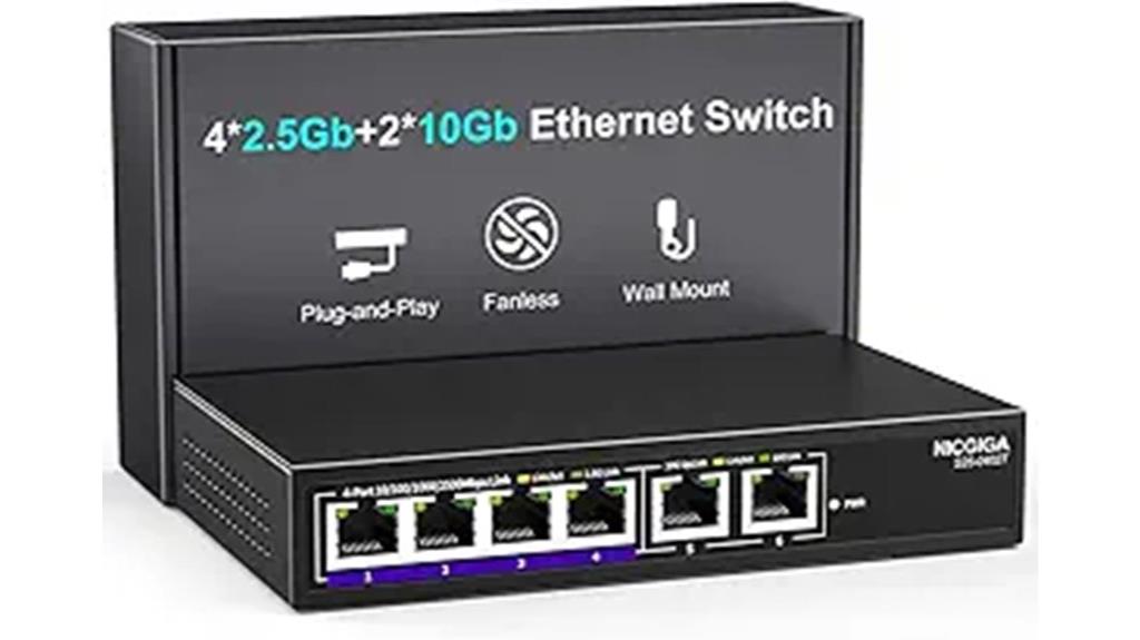 6 port 10gb unmanaged switch