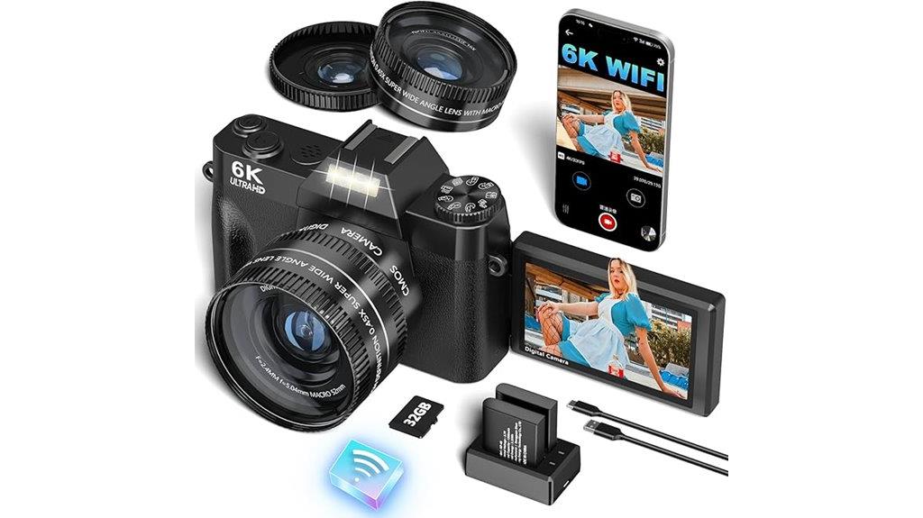 6k digital camera features