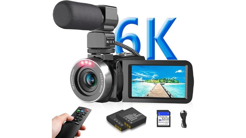 6k night vision camcorder