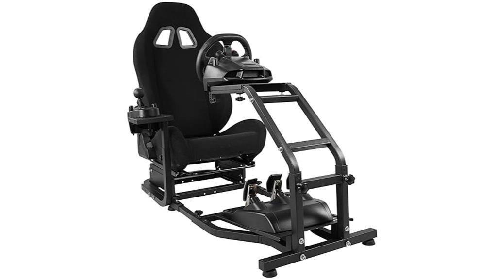 adjustable racing simulator cockpit