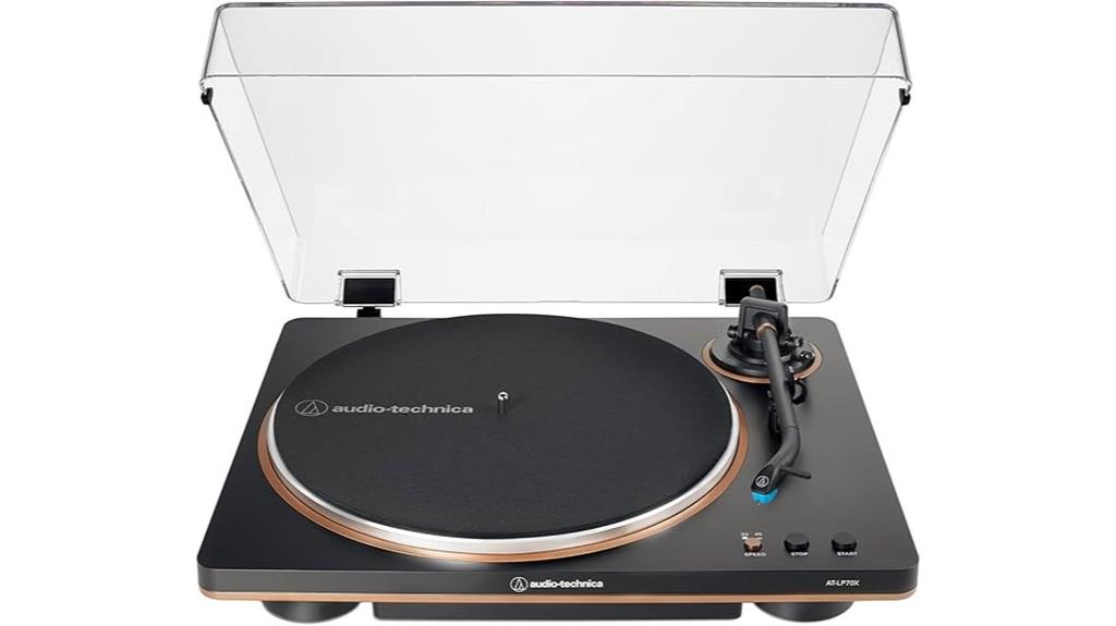 automatic black bronze turntable