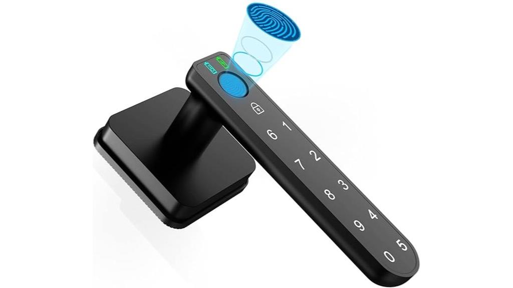 biometric keypad door lock