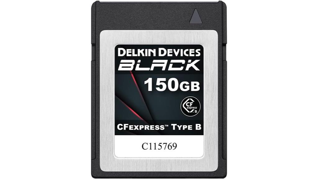 delkin black cfexpress 150gb