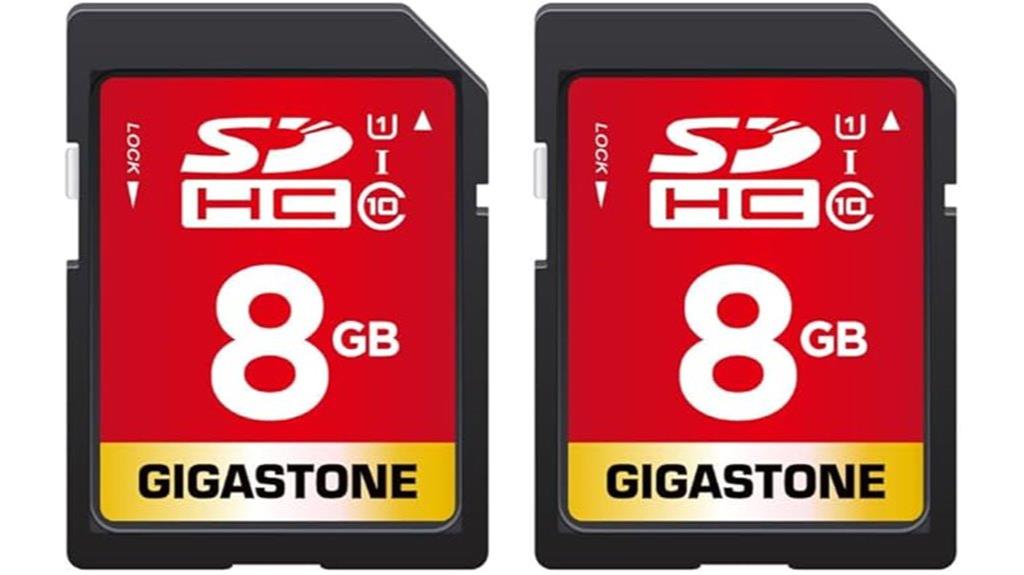 dual 8gb sdhc cards