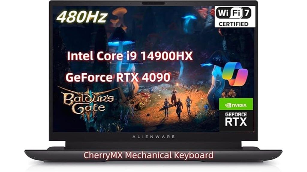 high end gaming laptop features