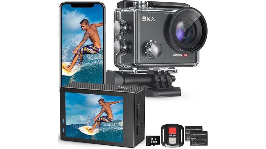 high resolution waterproof helmet camera