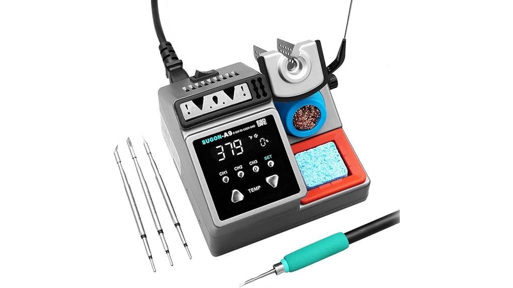 high wattage lcd soldering station
