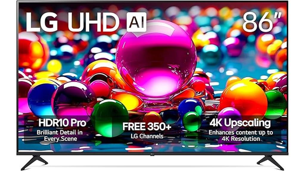 large 86 inch 4k tv