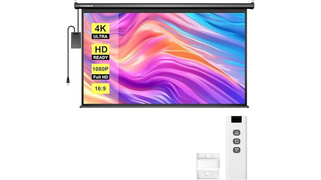 motorized projection screen