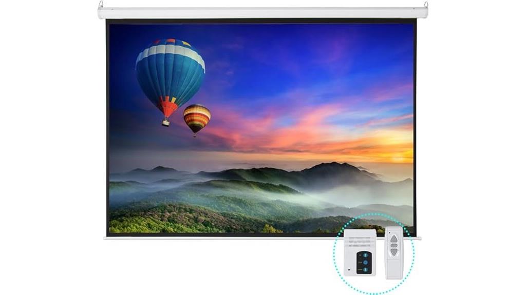 motorized projector screen with remote