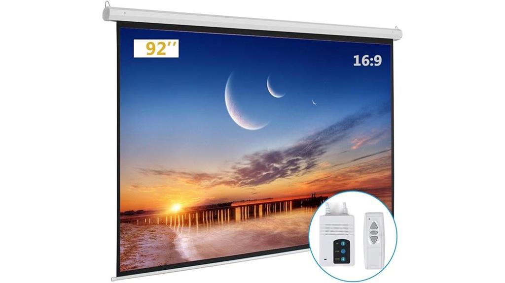 motorized screen with remote