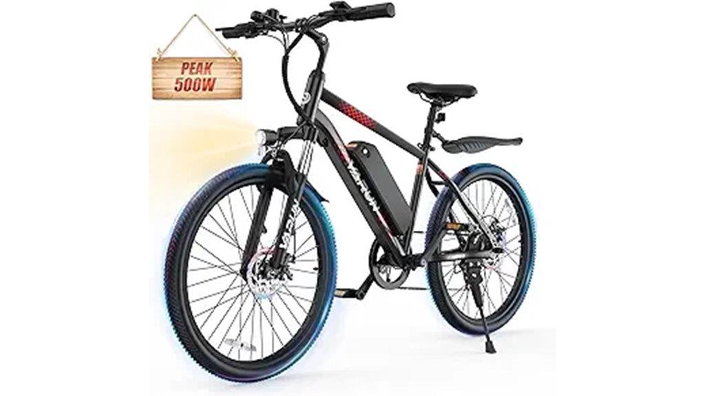 peak 500w 750w electric bike