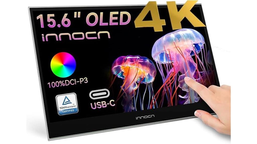 portable oled touchscreen display