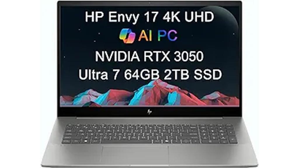 powerful 17 3 4k laptop