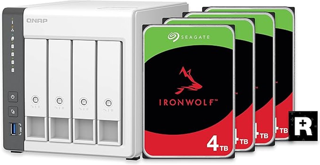qnap 4 bay 12tb storage