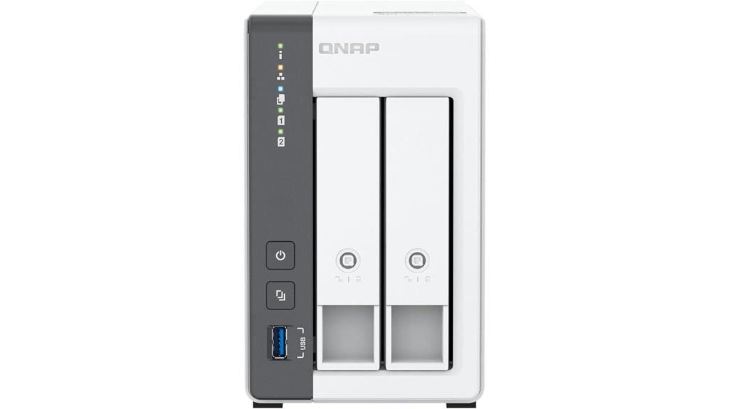 qnap dual bay desktop nas