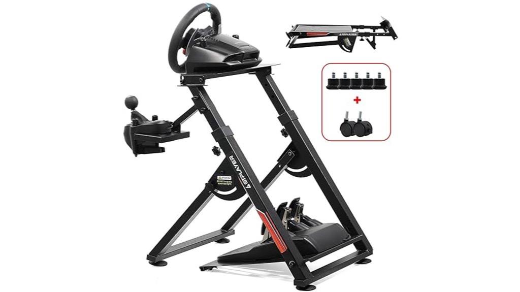 sim racing wheel stand