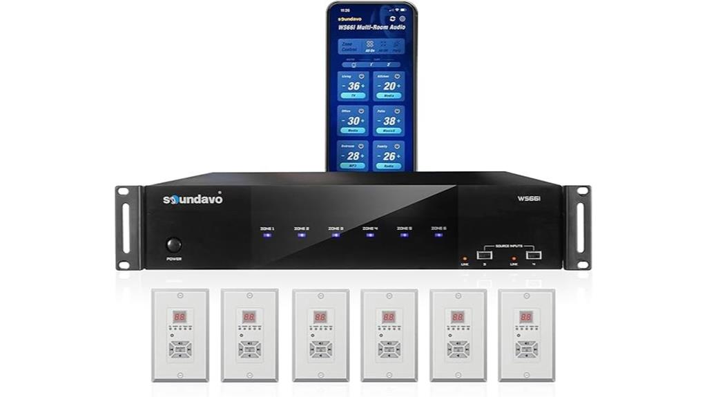 six source six zone amplifier