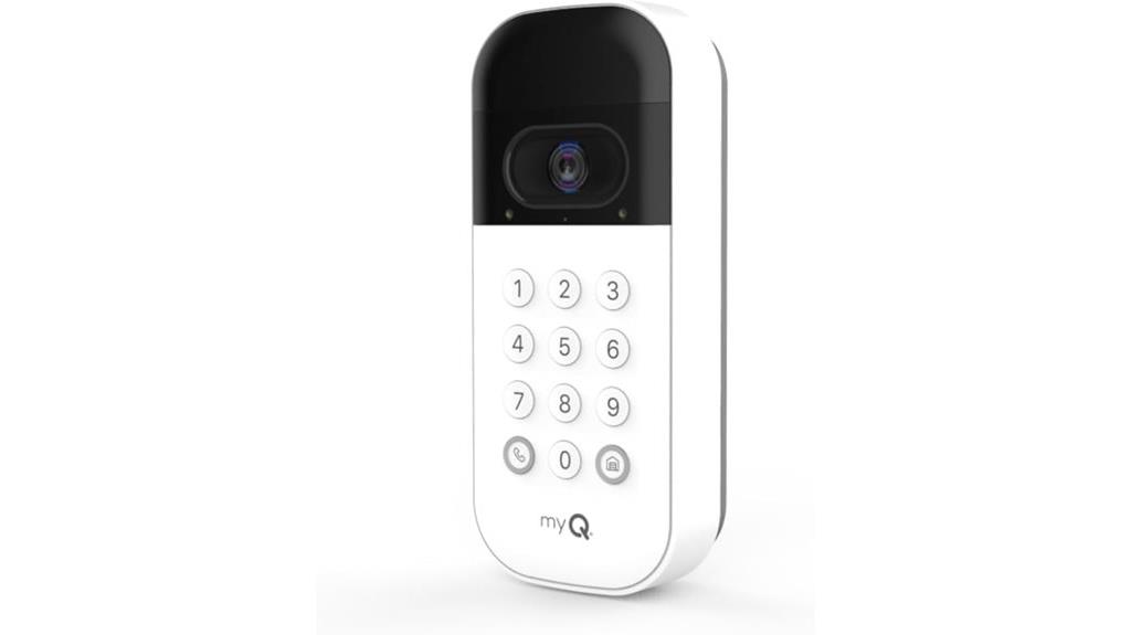 smart garage door video keypad