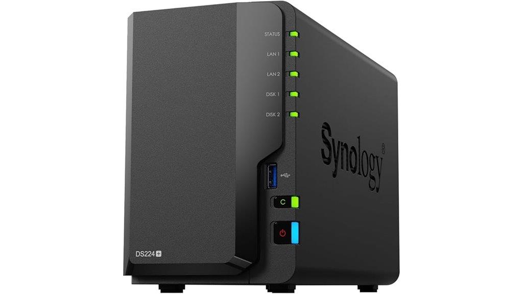 synology 2 bay diskless nas