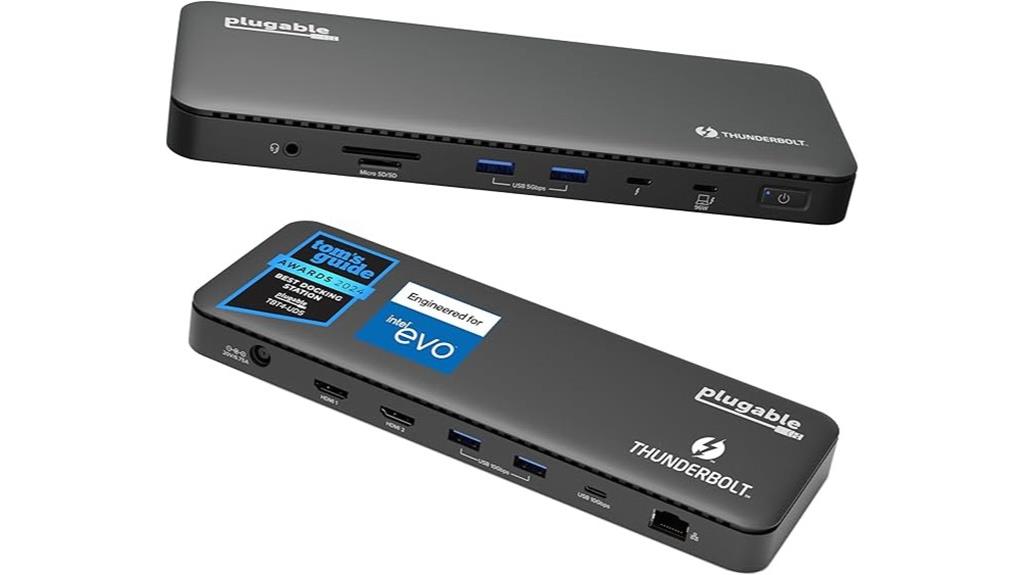 thunderbolt 4 dock 100w charging