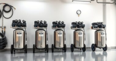 top garage air compressors