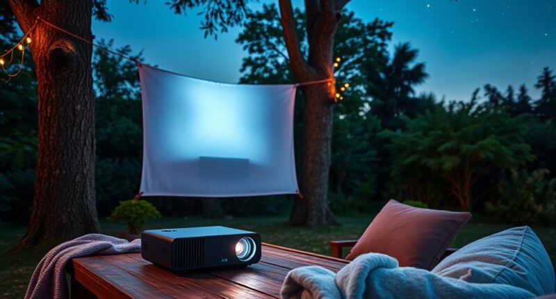 top portable outdoor movie projectors