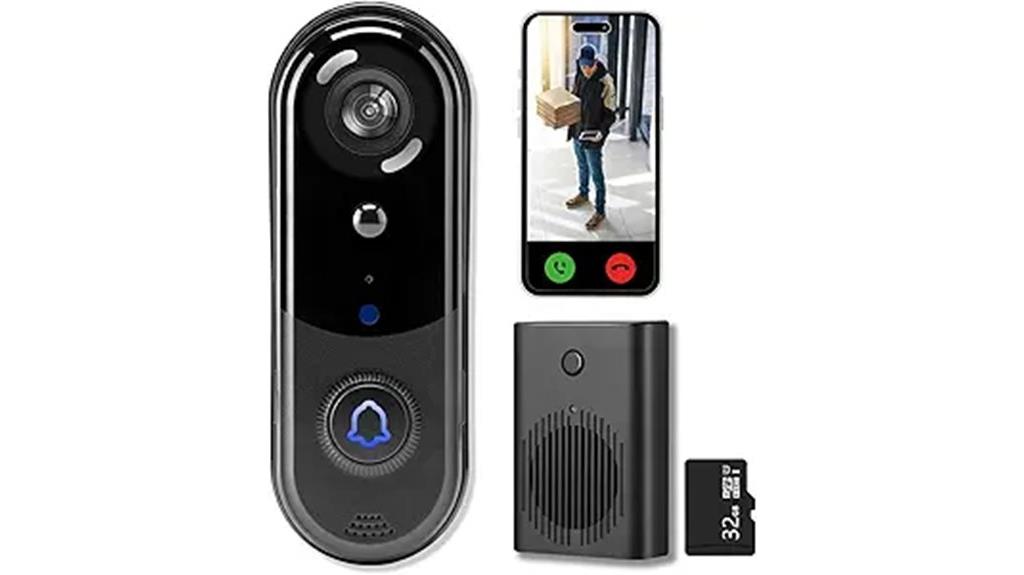 wireless 2k doorbell camera
