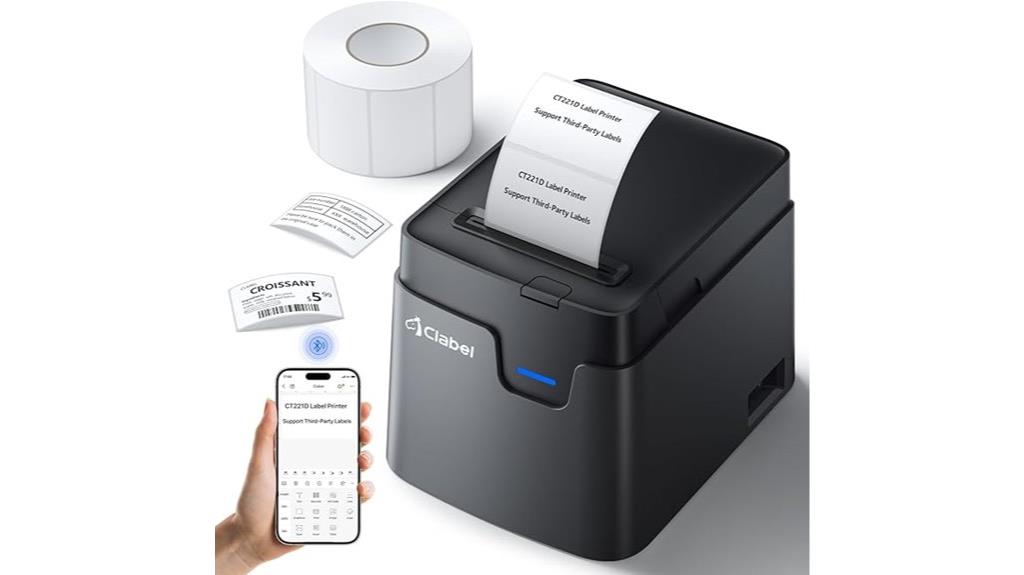 wireless desk barcode printer