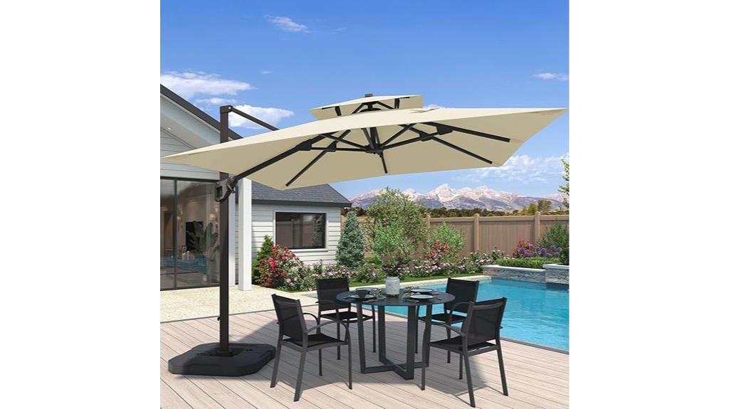 10 foot tilt rotation umbrella
