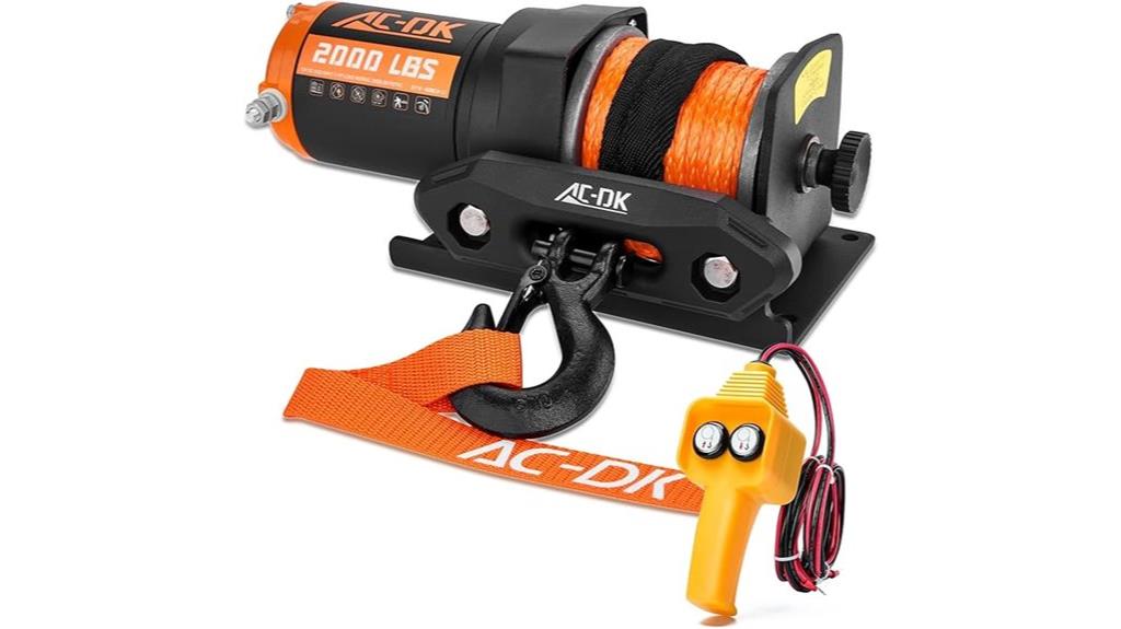 12v 2000 lb atv winch