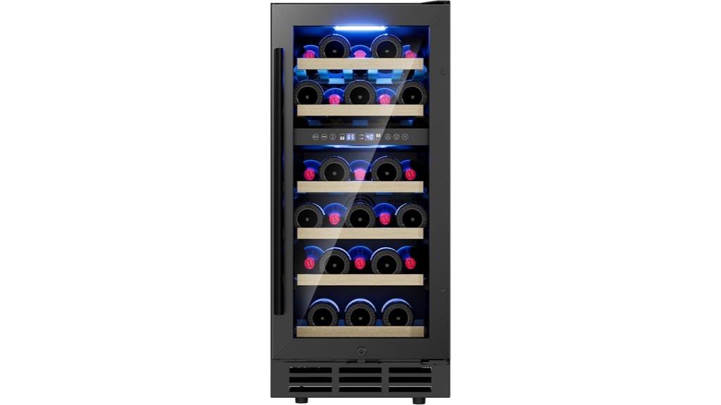 15 inch dual zone wine cooler