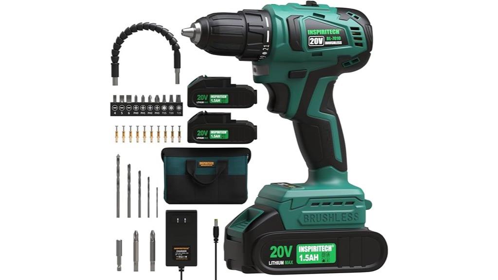 20 volt cordless drill set