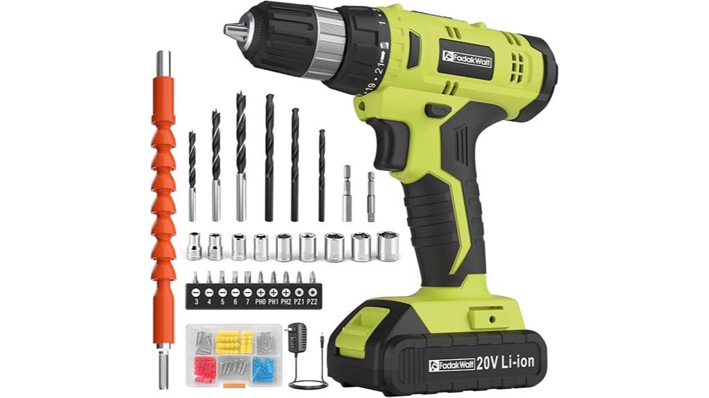 20v cordless drill set
