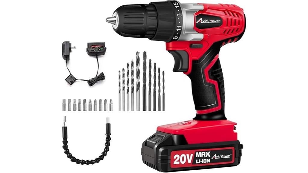 20v lithium drill set