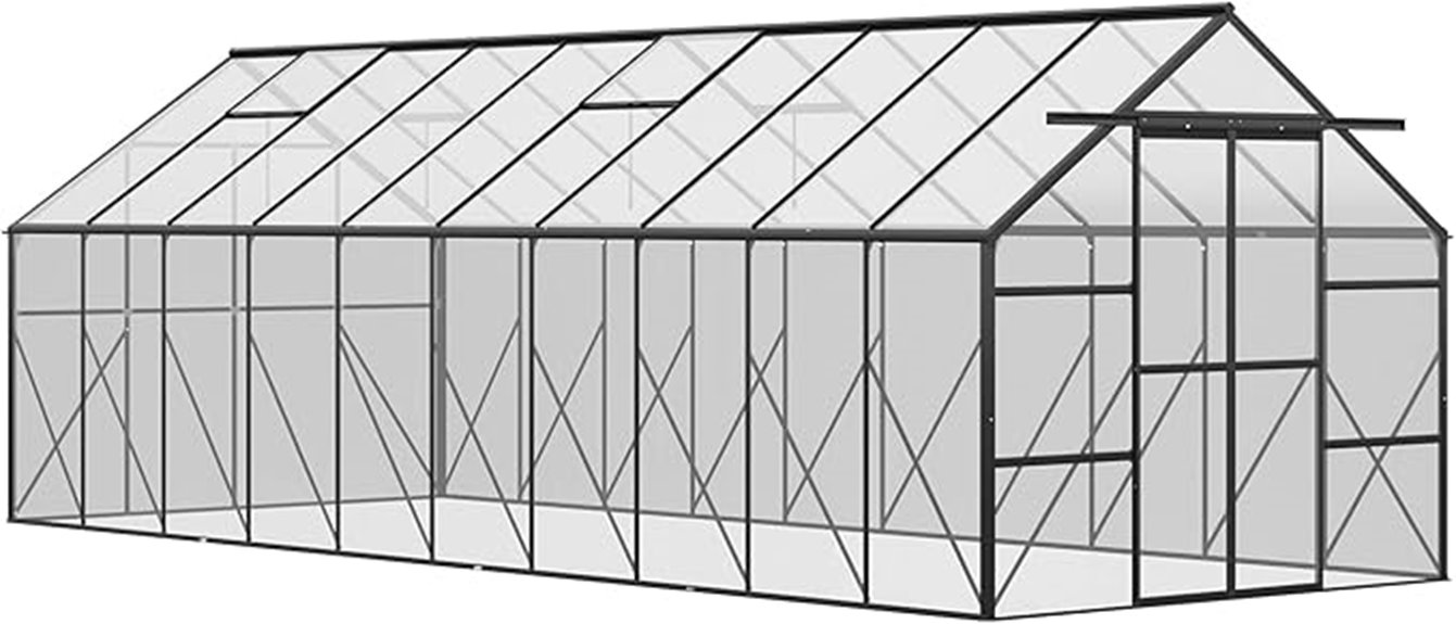 20x8 polycarbonate greenhouse