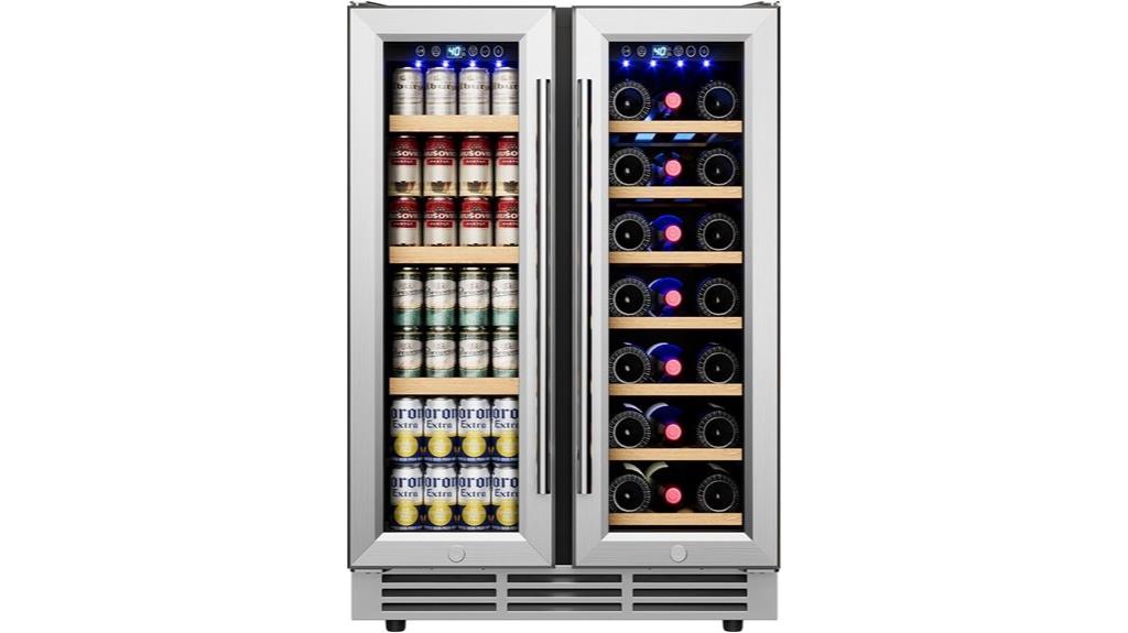 24 bottle dual zone cooler