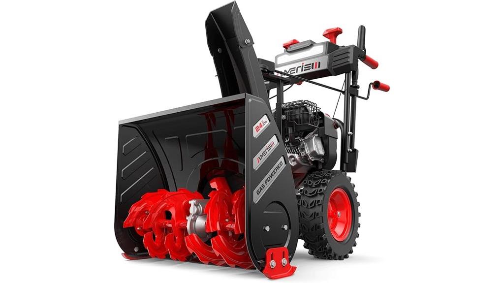 24 inch gas snow blower
