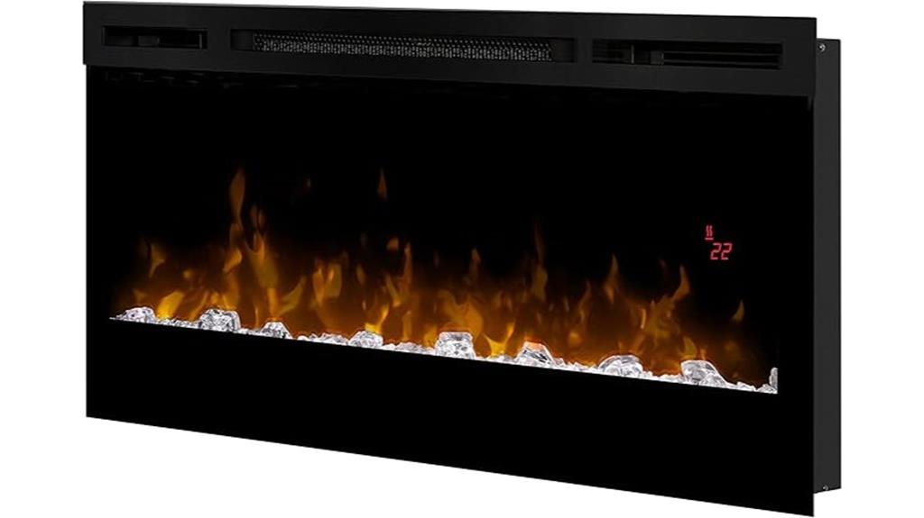 34 inch wall mounted fireplace