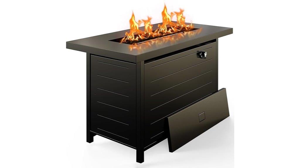 42 inch gas fire pit