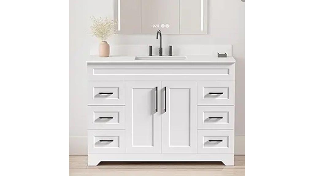48 inch quartz bathroom vanity
