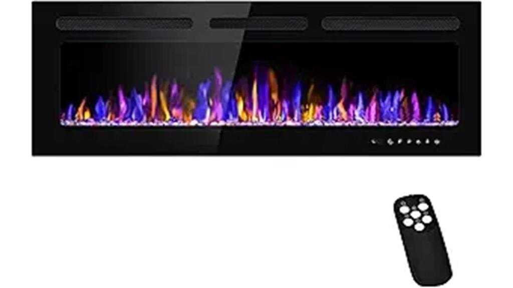 50 inch remote controlled fireplace